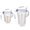 Gravy Jug Stainless Steel Double Insulated Steak Sauce Jug with Lid Portable Juice Tomato Sauce Jug Dining Table Seasoning Tools