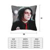 Gerard Way Mcr 2 Pcs Square Pillowcase Pillow Cover Cushion Zip Decorative Comfort Throw Pillow For Home Car
