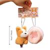 Bag Charm Puppy Nest Plush Keychain Puppy Dolls Schnauzer Plush Pendant  Kids Toy