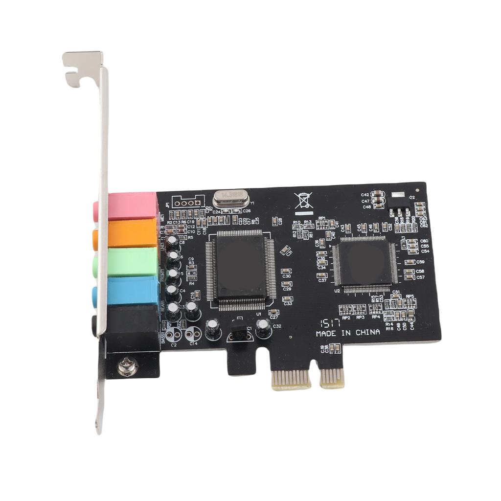 Pcie 5.1 Channel Sound Card 6 Channel Audio Card CMI8738 Chip with CD Accessories