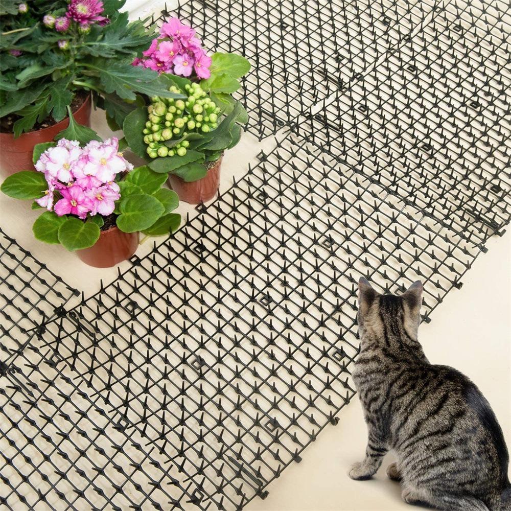 New Plastic Cat Repellent Mat Can Be Stacked Soft Prick Anti-vandalism Mat Grid No Harm Pet Anti-climbing Mat Indoor & Outdoor