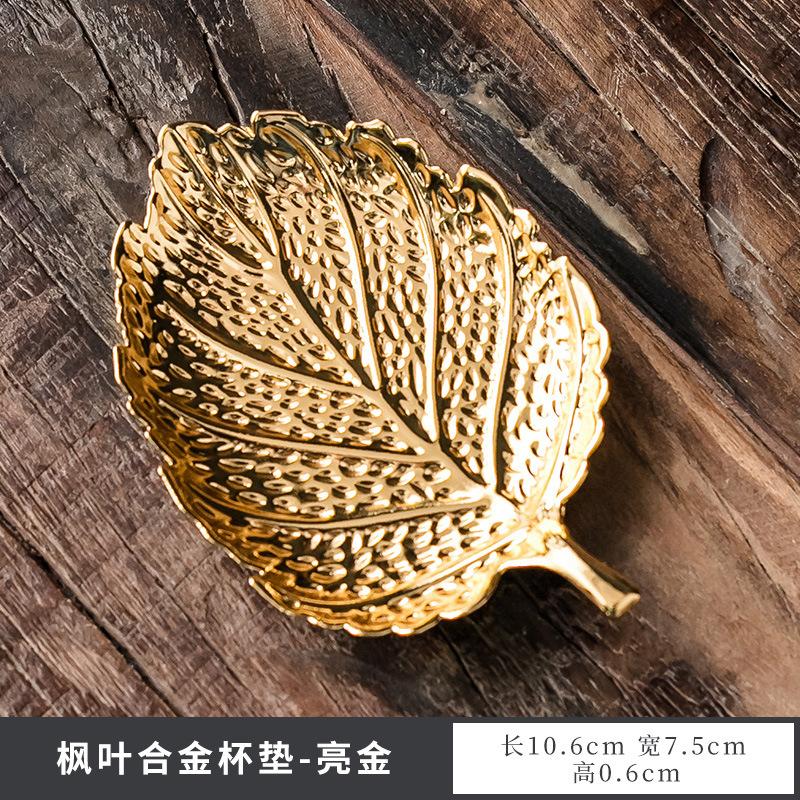 Japanese Style Tea Trays Retro Copper Anti Scalding Cup Holder Mat Pad Kung Fu Teaset Coffee Coaster Tea Ceremony Accessories