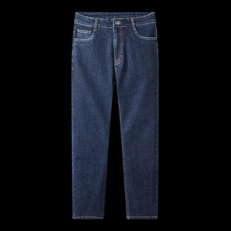 MONTAGUT Men's Silk Blend Straight Leg Business Casual Jeans