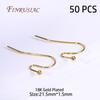 18K Gold Plated Earring Settings Jewelry Findings,Earring Hoops Ear wire/Earring Stopper Nuts/DIY Earring Making Supplies