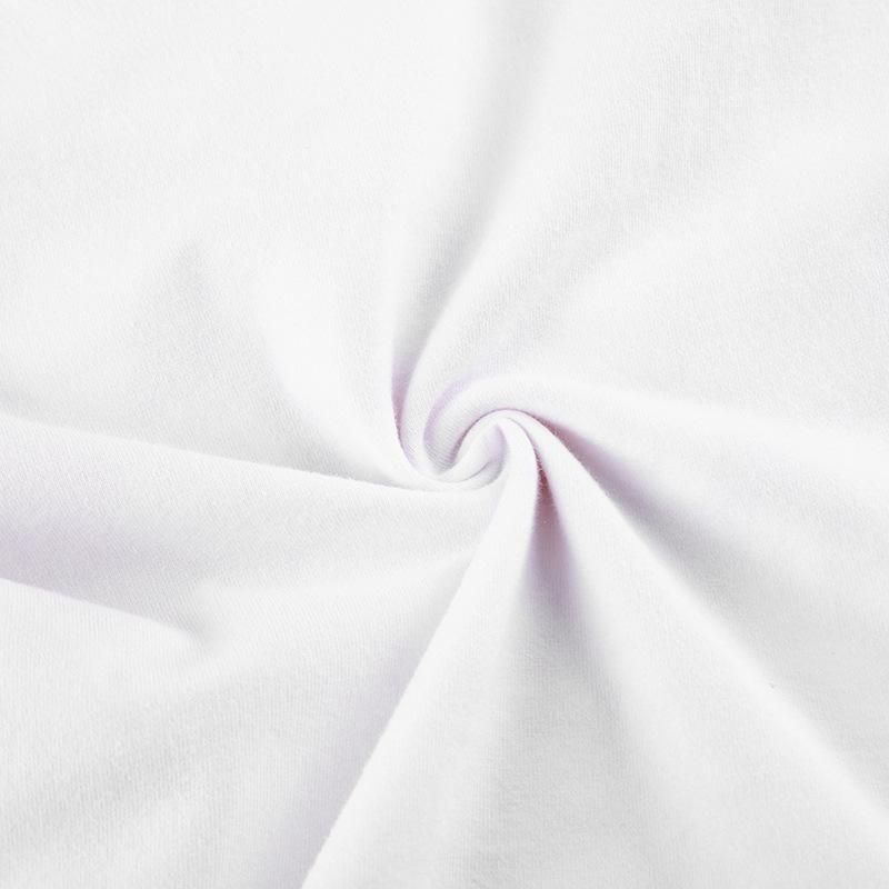 Summer European and American Spicy Girl Style Street Exposed Navel Abstract Print INS Round Neck Basic Vest