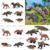 Exquisite Plastiktierfiguren, einschließlich Kurzschwanzluchs, Roter Panda und einzigartiges Schnabeltier, ideal für Heimdekoration und Bildungszwecke