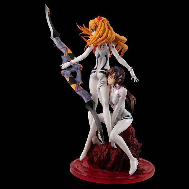 EVA Asuka & Maki Namie Dual Movie Scene Model Ornament Figure