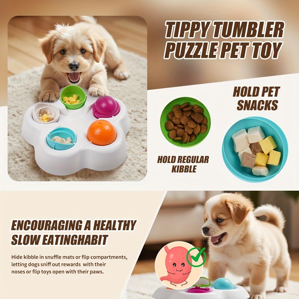 Pet Dog Intelligence Training Toy and Cat 2-in-1 Slow Feeder Interactive Toy Self-Entertainment Boredom Relief for Teddy and Golden Retriever Puppies