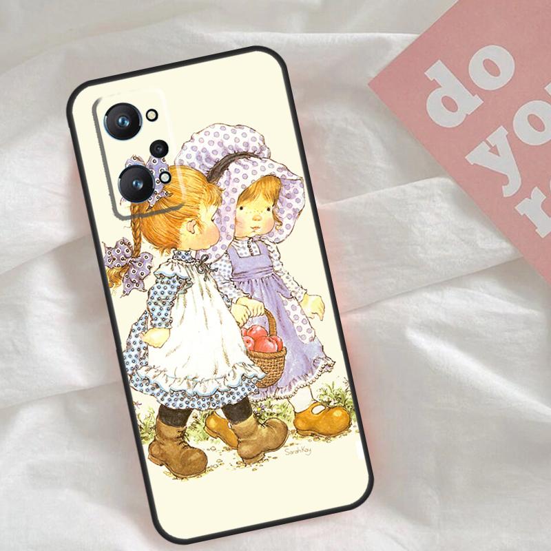 Sarah Kay pattern Case For Realme C53 C55 C33 C63 C61 C51 C65 C67 C71 C75 11 12 13 14 Pro Plus GT6 GT7 15 Pro