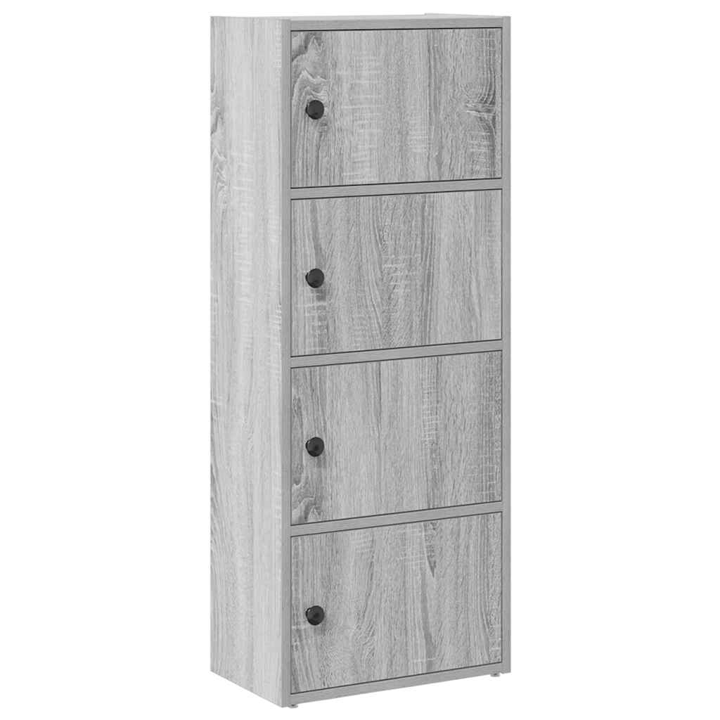 Bookshelf Grey Sonoma 40x24x102 cm Engineered Wood