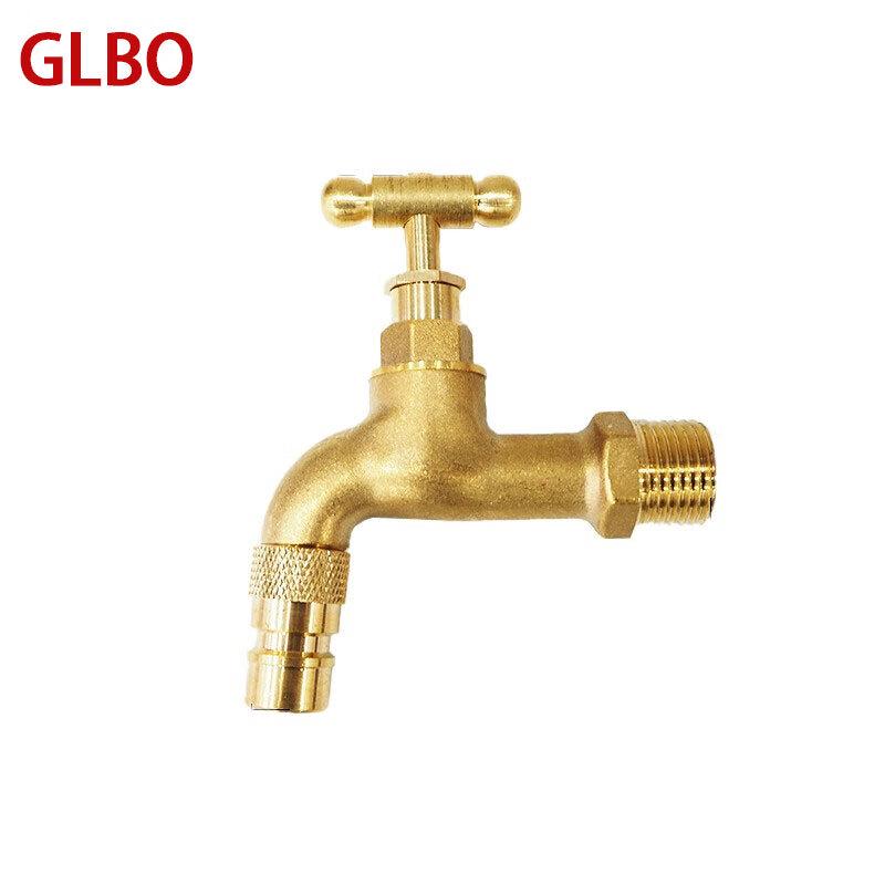 GLBO Wall-Mounted Brass Washing Machine Faucet