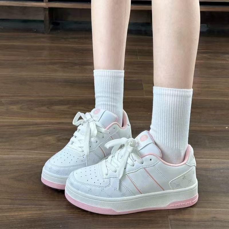 Koreanische Version der Nischenplattform eisblaue Board-Schuhe Damen Ins Tide 2025 Frühling neu vielseitige Sport- und Freizeit-weiße Schuhe