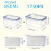 Fridge Food Storage Container Set with Lids with Strainer,Plastic Fresh Produce Saver Vegetable Fruit Meat Storage Organization
