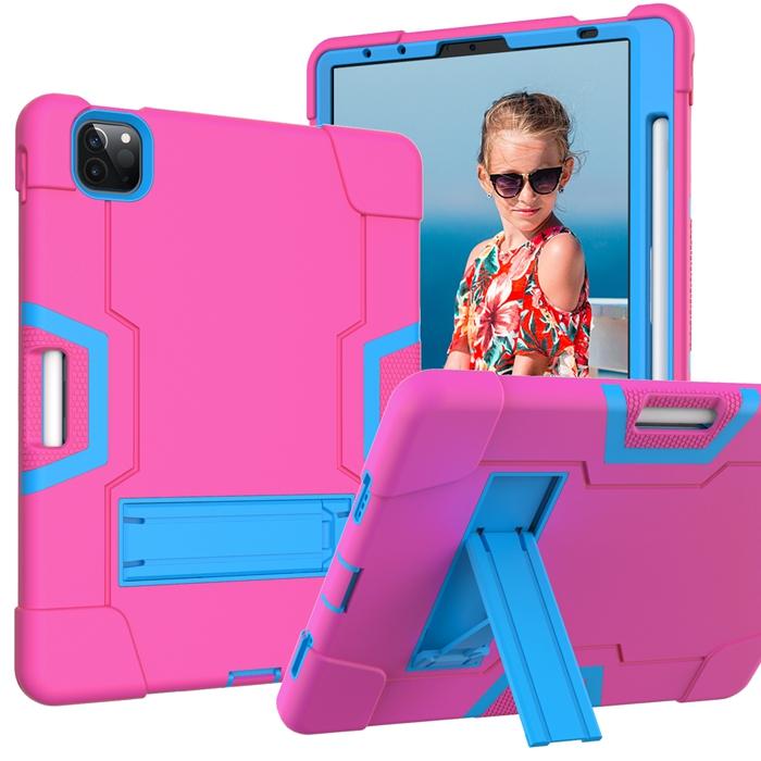 Defender Case for iPad Pro 11 Inch 2018 /2020 /2021 Heavy Duty Shockproof Rugged Armor Tablet Cover + Pencil Holder Kickstand