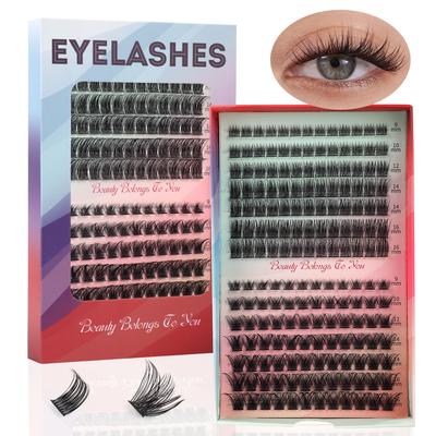 Diy Segmented Single-Cluster False Eyelashes 9-16Mm Eyelashes C Curvature Dense Curl