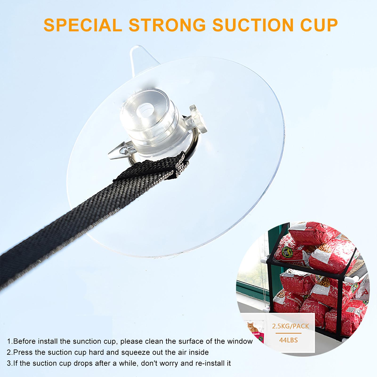 Гамак-лежанка для кошек на окно, двухъярусный, на присосках, сиденье, полки для кошек, гамак-лежанка для солнечных ванн для кошек, выдерживает до