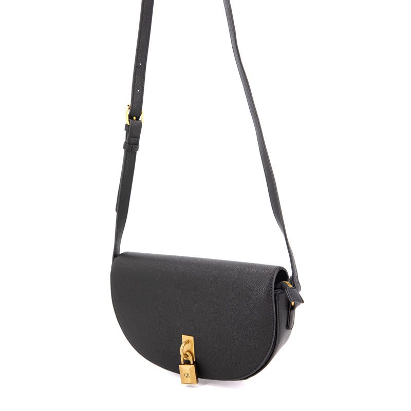 Sac bandoulière motif serpent romelie avec cadenas décoratif doré 27x15x7cm Femme GEORGES RECH