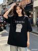 Korean Pattern Pure Cotton Cartoon Printed Unisexs and Womens Fashionable Short Sleeved Summer New Personalized Casual Tshirt