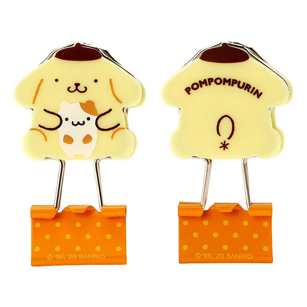 Sanrio Pompompurin Character Shaped Double Clips