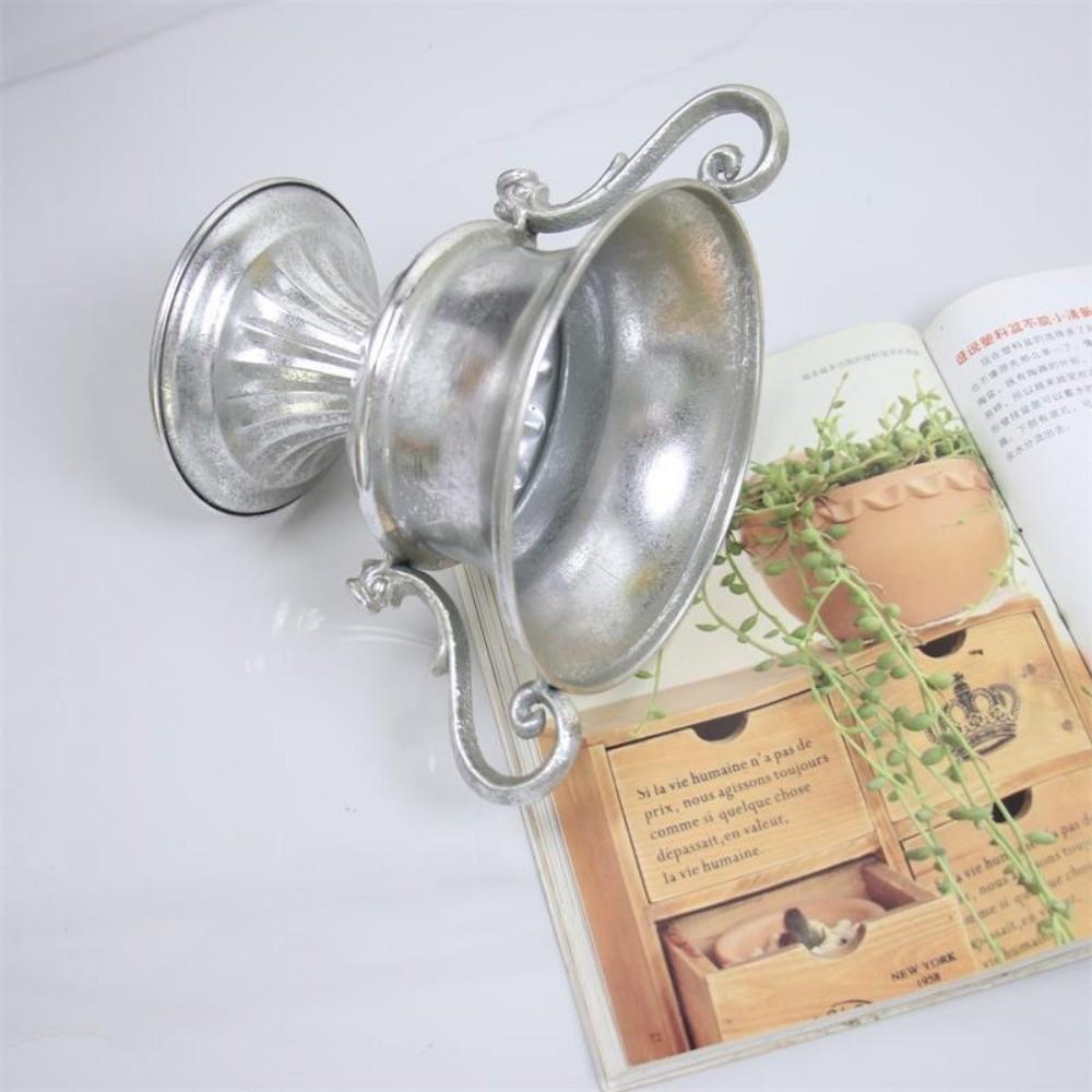 Classical Iron Flower Vase Simple Roman Plant Pot New Flower Planter  Home Decoration