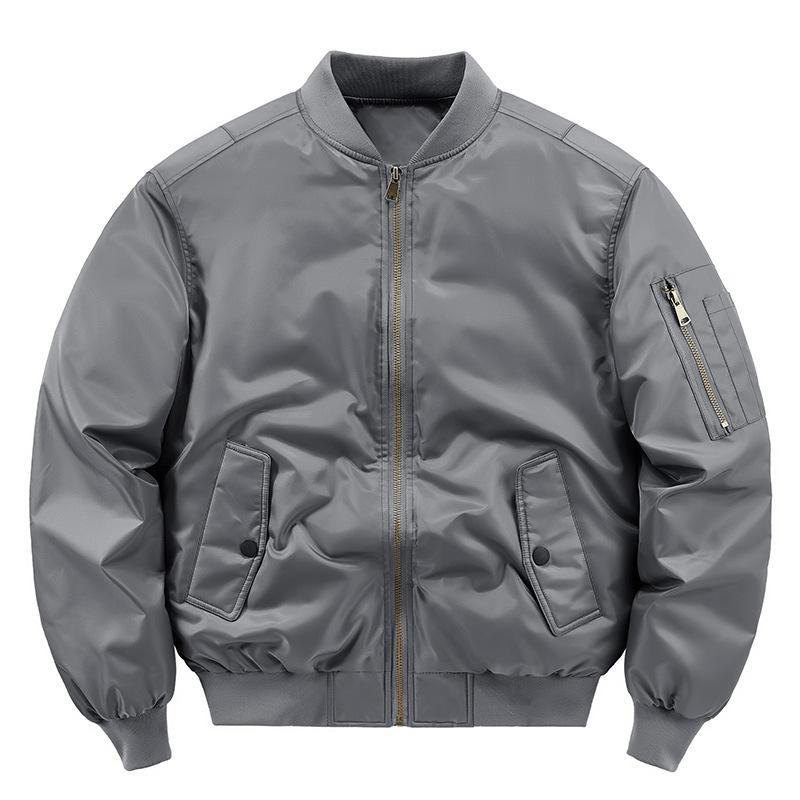 

Мужская короткая куртка Air Force Ma1 Pilot, мужская куртка большого размера Tooling, бейсбольная майка M серый