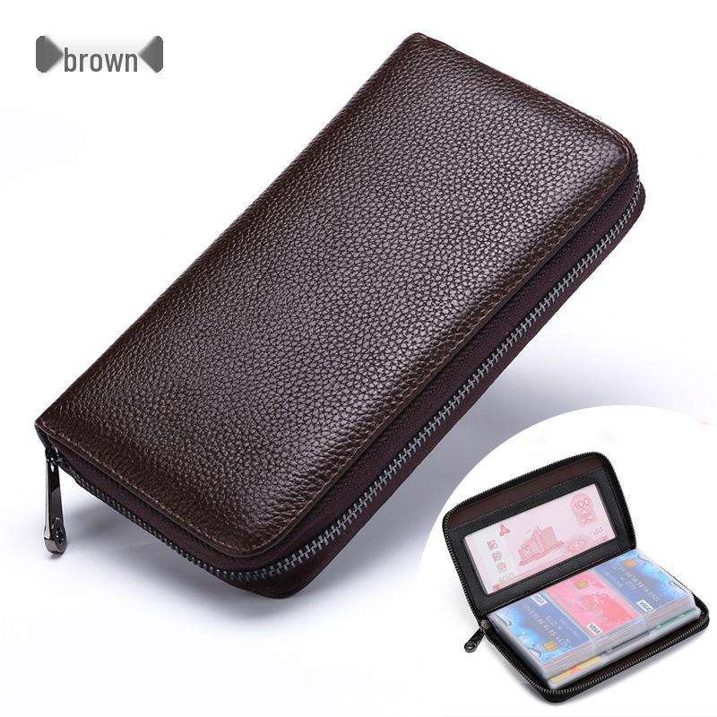 Multifunctional Zipper Wallet: Large Capacity Card and ID Holder for Men and Women
