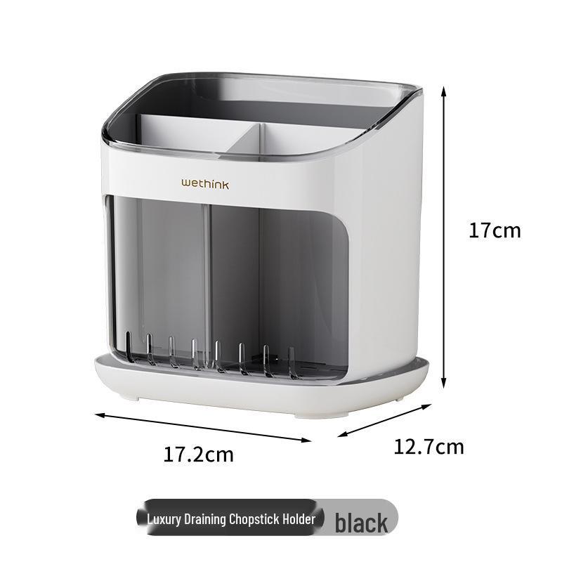 

Floor-Standing Kitchen Chopstick Cylinder with Drain Rack