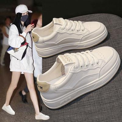 First Layer Cowhide~ Leather Little White Shoes Women's Spring and Summer New Soft-soled Sports and Leisure Women's Shoes Flat Baseplate Shoes