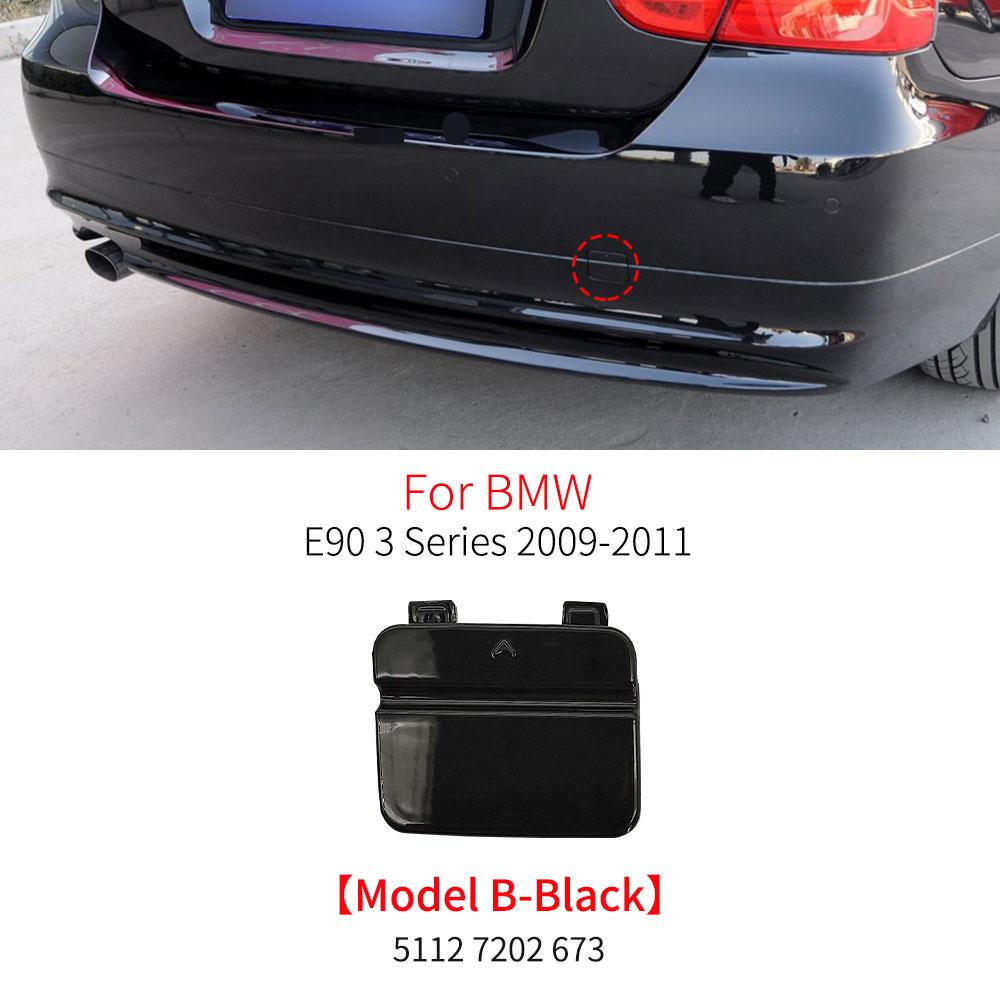 For BMW E90 Car Rear Bumper Tow Hook Cover Caps With Color Black White Silver Red for BMW E90 3 Series 318 320 323 335 2005-2011