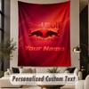 Custom Text Tapestry RB Leipzig FC Print Wall Tapestry Indoor Living Room Wall Decor