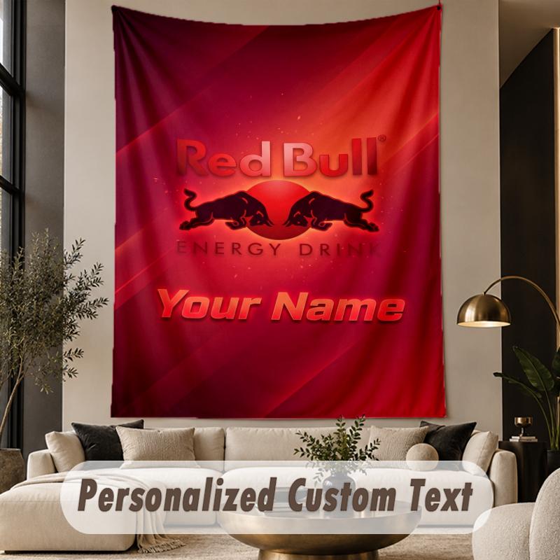 Custom Text Tapestry RB Leipzig FC Print Wall Tapestry Indoor Living Room Wall Decor
