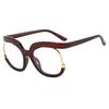 Large Frame European And American Trendy Round Frame Reading Glasses Fashionable Rainbow Colored Owl Presbyopia Glasses