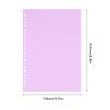 20 Sheets Loose Leaf Binding Cover   20 Holes Flexible PP Plastic Loose Leaf Presentation Binding Case