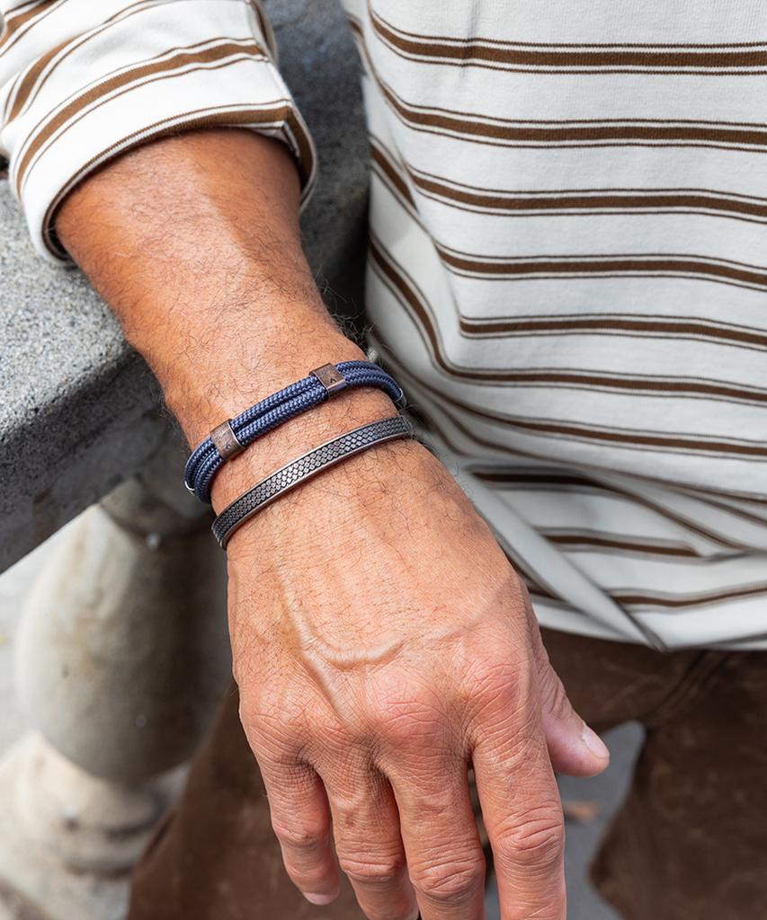 Pig&Hen Double Little Louis Bracelet - Slate Gray X Bronze