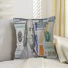 Dollars Money Cushion Cover Polyester Sofa Cushions Decorative Throw Pillows Home Decoration Pillowcover