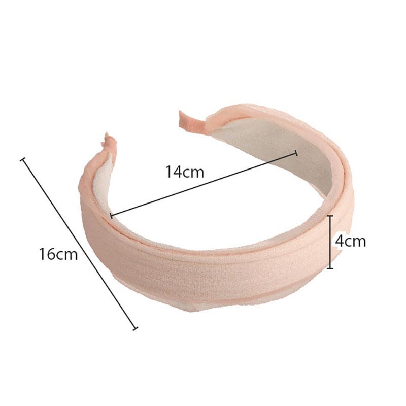 Wide Headband Women Fashion Fabric Hairband High Crown Effect Daily Wear Face Washing Hair Accessory Adjustable Hair Clip Stretchy