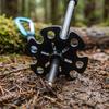 8Pcs Rubber Trekking Pole Replacement Accessory Black Walking Hiking Stick Accessory  Hiking