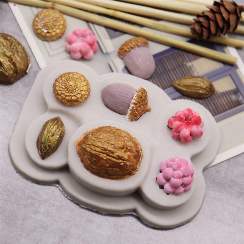 Nut Cake Mold Decorating for Sugar Chocolate Molds DIY Cookie Christmas Decoration Fondant Cake Tools