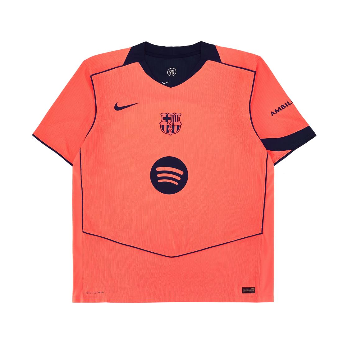 Nike Player Edition 25-26 Барселона Вторая выездная кофта Удобная короткорукавная футбольная футболка Унисекс Футболка HM3193-855 XL