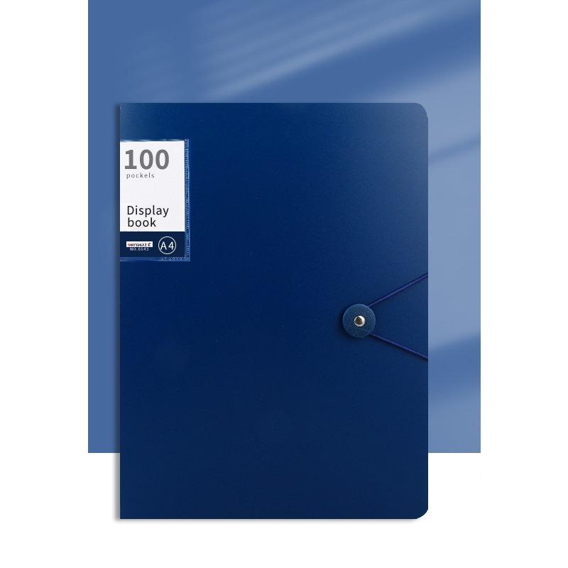 Složka na dokumenty A4 s 60 kapsami, Vhodná pro ukládání dokumentů formátu A4, jako jsou testy, Vysoká průhlednost a voděodolná