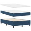 Box Spring Bed with Mattress and Headboard Blue 120 x 190 cm Fabric