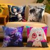Cushion Cover  Linen  SkinFriendly Soft Decorative Case for Sofa Home Decor Cool Anime TTokyo GhoulS Pillow Cover