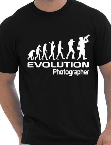 Evolution Of A Photographer Gift Photography Cameraman Mens T Shirt Size S-XXL S