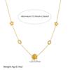 Gold-Plated Rhinestone Star & Oval Stainless Steel Face Jewelry Set