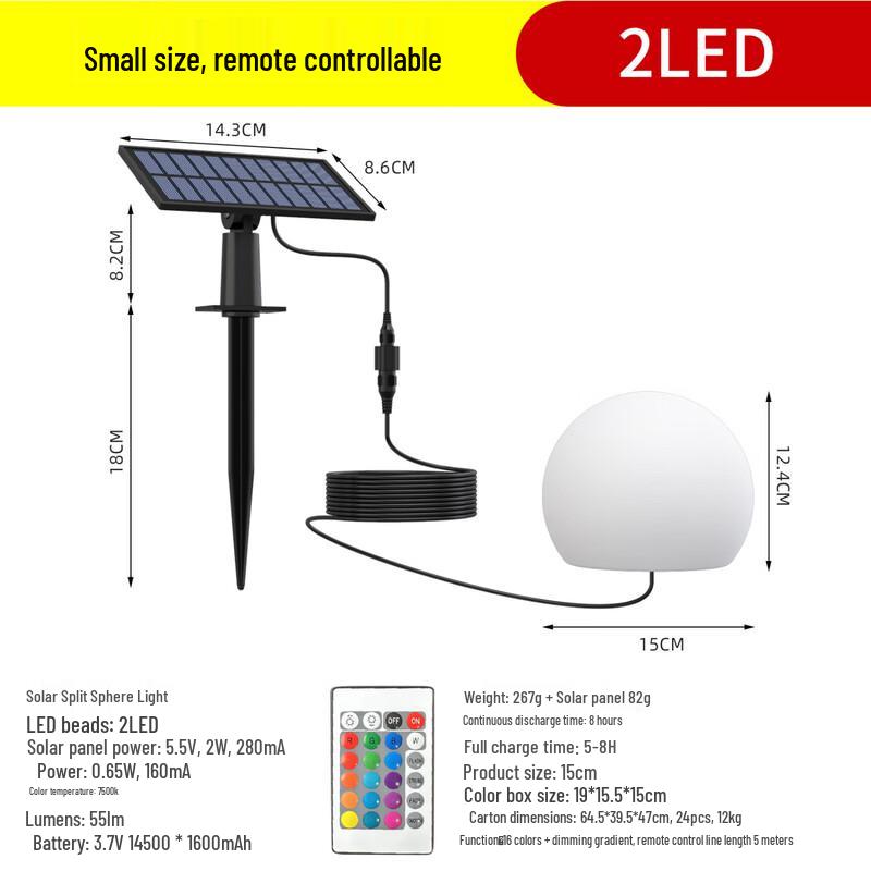 Moon Solar Garden Spotlight