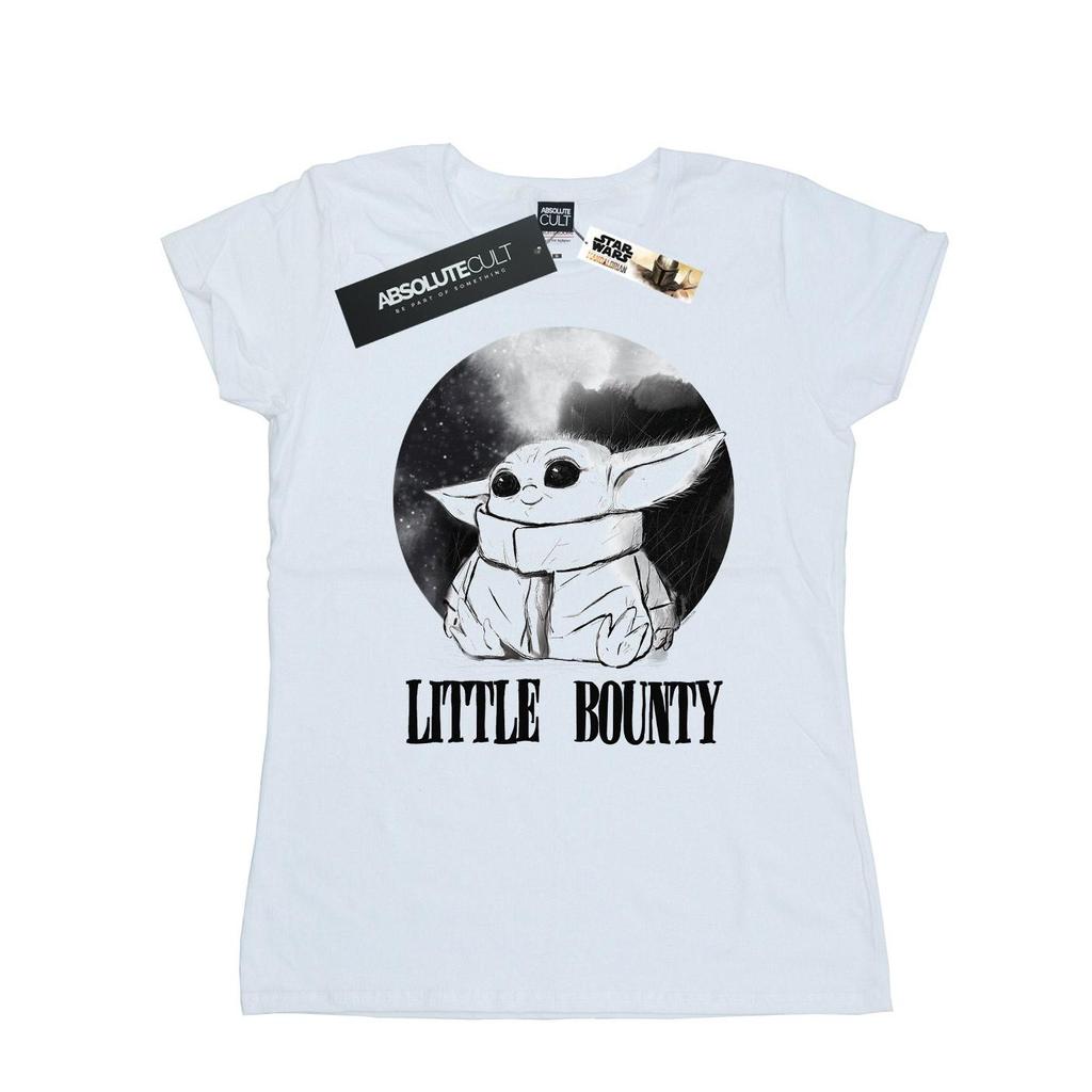 STAR WARS T-shirt in cotone da donna/signora The Mandalorian Piccolo Cacciatore di Taglie