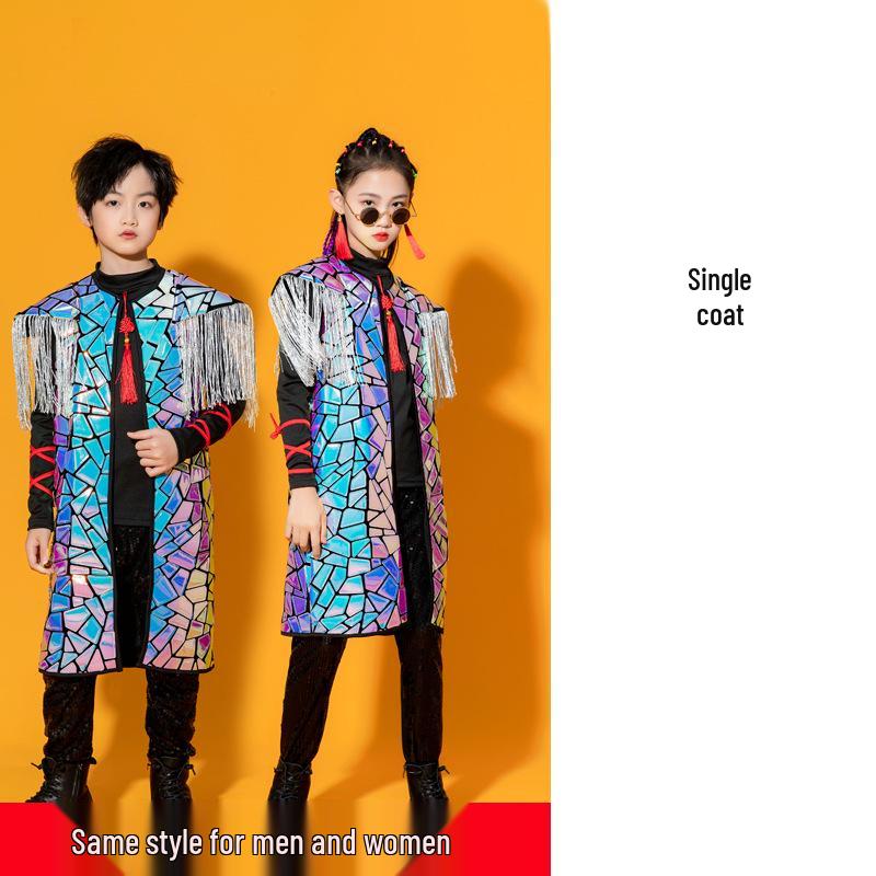 

New Year s Eve Boys Formal Wear & Girls Stage Show Chinese Dance Outfit Set 120cm