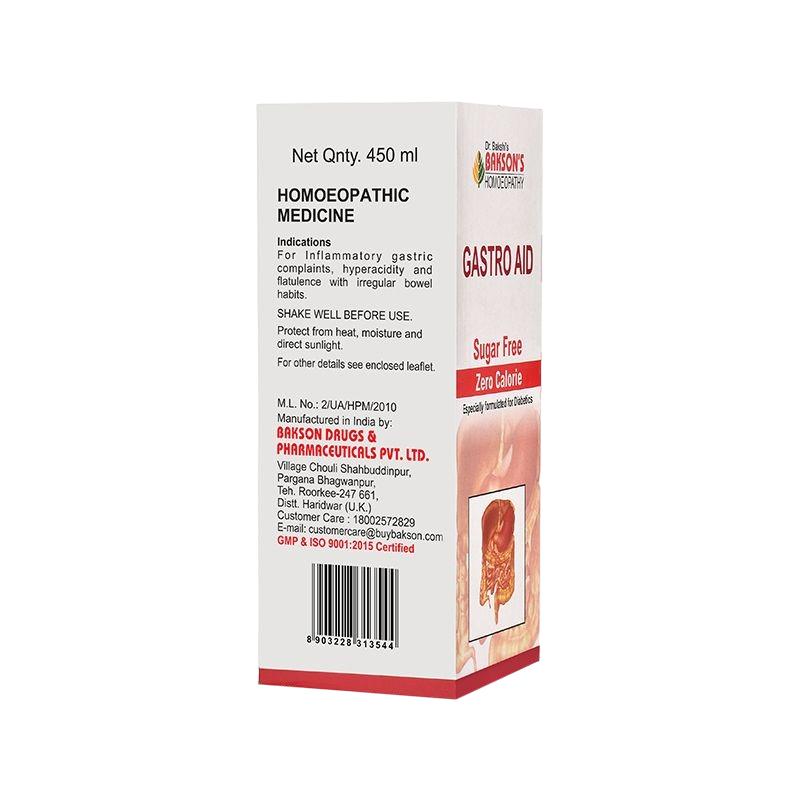 Gastro Without Sugar and Calories (450 Ml), Gastro Aid Sugar Free Zero Calorie Bakson