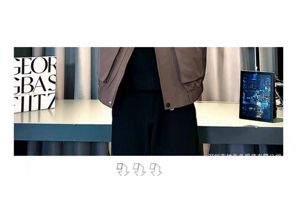 Men's Khaki Stand Collar Casual Jacket - Handsome & Trendy for Spring/Autumn