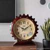 Kang Basi Grandfather Table Clock - Silent Gear Desk Ornament for Living Room or Bedroom